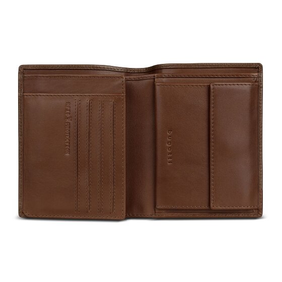 bugatti Due Geldbörse RFID Schutz Leder 10 cm