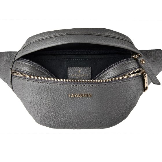 Lazarotti Bologna Leather Double-Zip Gürteltasche Crossbody Leder 25 cm