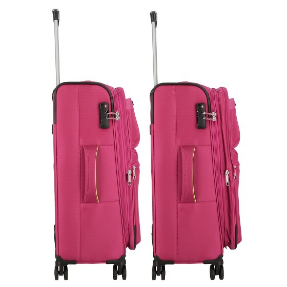 d&n Travel Line 6764 4 Rollen Trolley 65 cm mit Dehnfalte