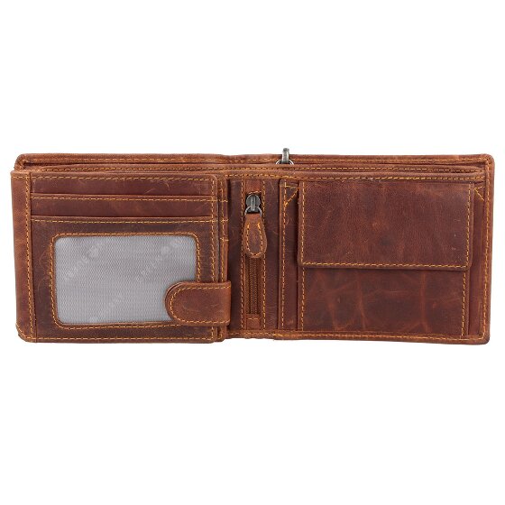 Greenburry Vintage Cafe-Racer Geldbörse RFID Leder 12 cm