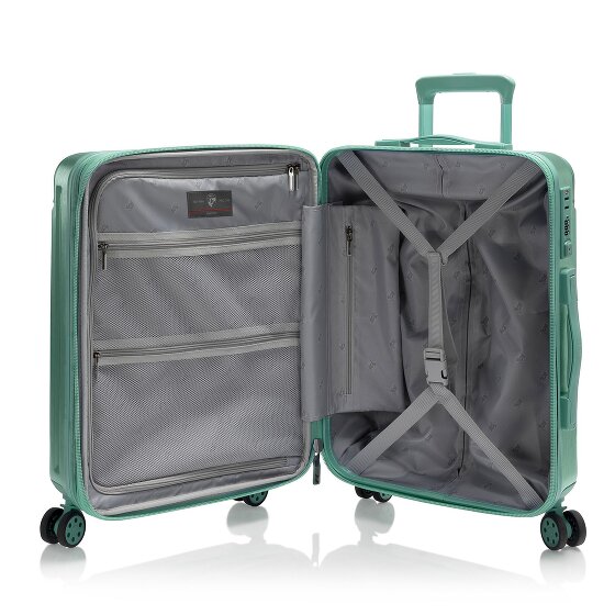 Heys Alumix 4 Rollen Kabinentrolley S 55 cm mit Dehnfalte