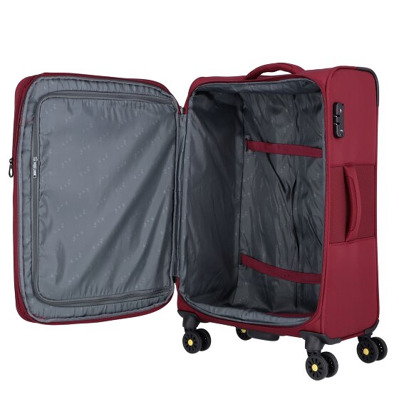 d&n Travel Line 9704 4 Rollen Trolley M 68 cm mit Dehnfalte