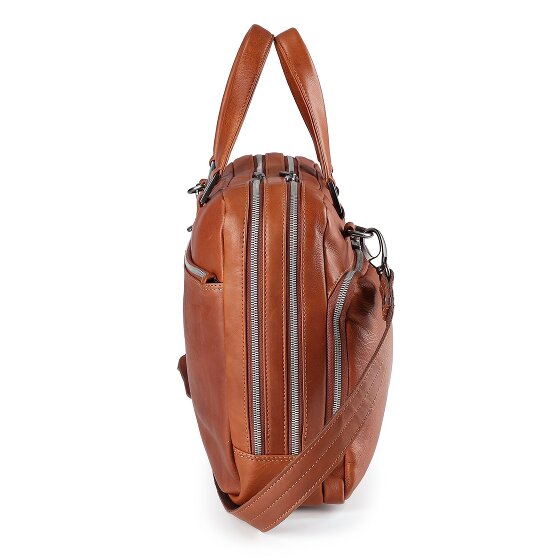 Plevier Vintage Larry Aktentasche Leder 40 cm Laptopfach