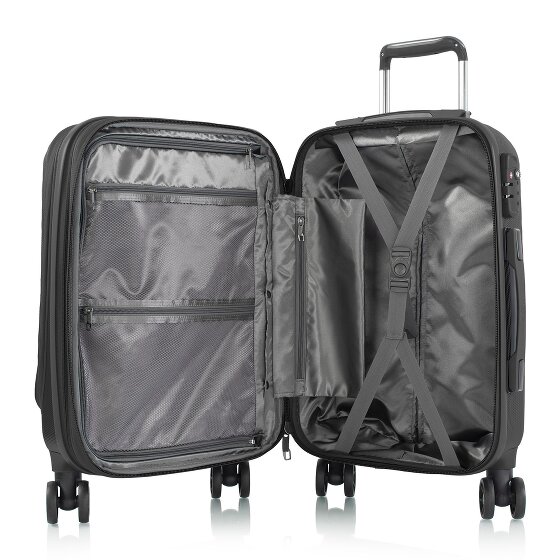 Heys Vantage 4 Rollen Kabinentrolley S 55 cm mit Dehnfalte