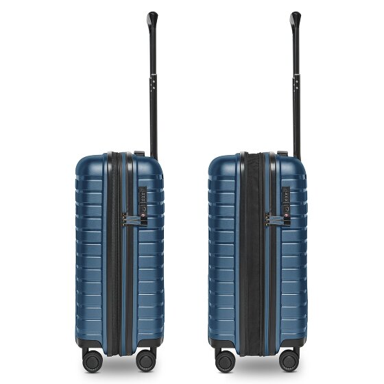 Pactastic Collection 04 THE CABIN + 4 Rollen Kabinentrolley S 55 cm mit Dehnfalte