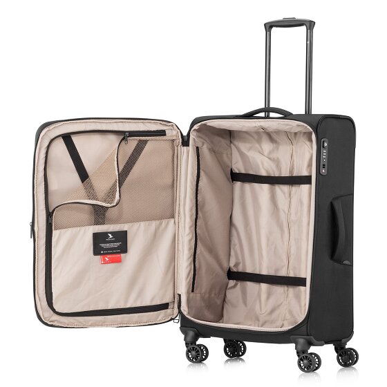 Pack Easy GoUp 4 Rollen Trolley M 65 cm mit Dehnfalte