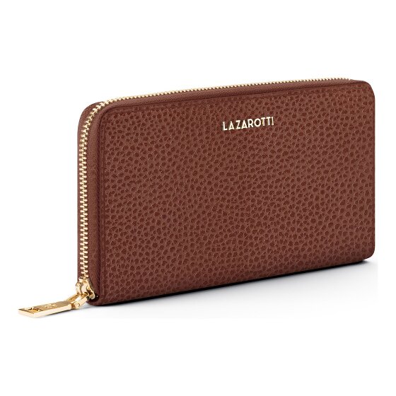 Lazarotti Bologna Leather XL Zip-Around Geldbörse Leder 19 cm