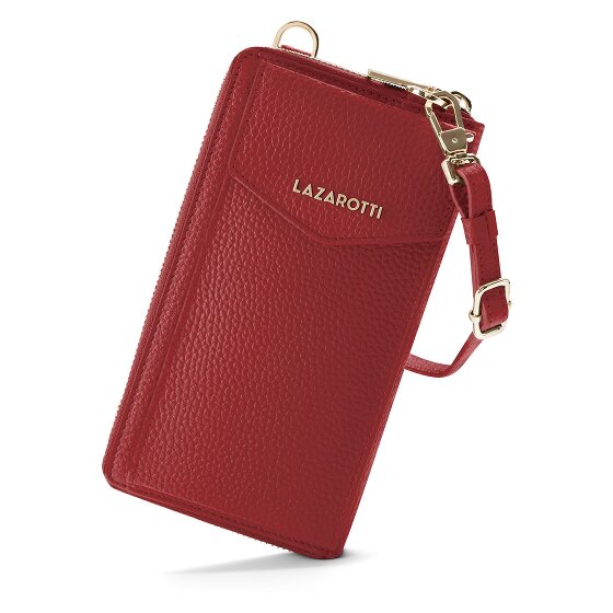 Lazarotti Bologna Leather Zip-Around Geldbörse Handytasche Leder 19 cm