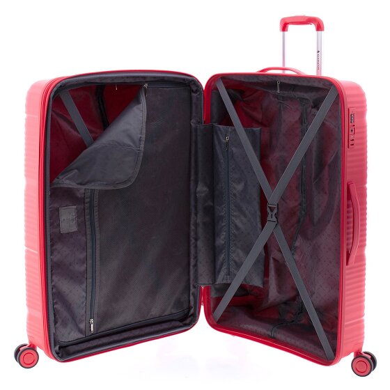 Gladiator 0800 4 Rollen Trolley 76 cm mit Dehnfalte