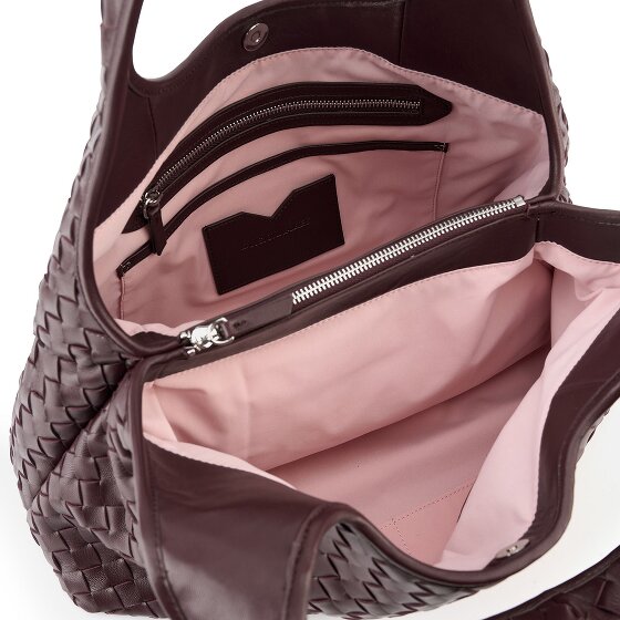 LES VISIONNAIRES Paz Weave Silky Schultertasche Leder 42 cm