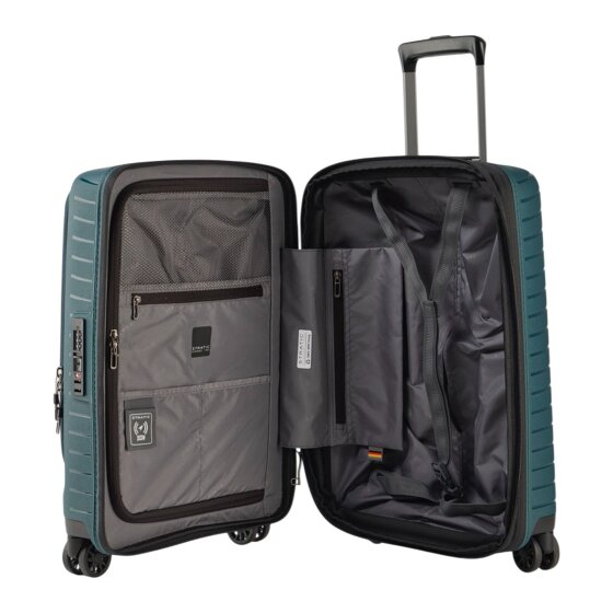 Stratic Novium 4 Rollen Kabinentrolley S 55 cm Laptopfach mit Dehnfalte