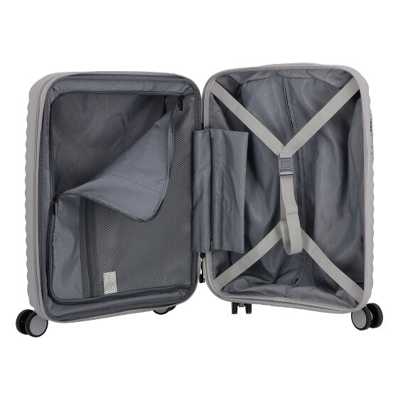 d&n Travel Line 4500 4 Rollen Kabinentrolley S 55 cm mit Dehnfalte