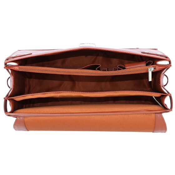 Alassio Mocca Aktentasche Leder 38 cm Laptopfach