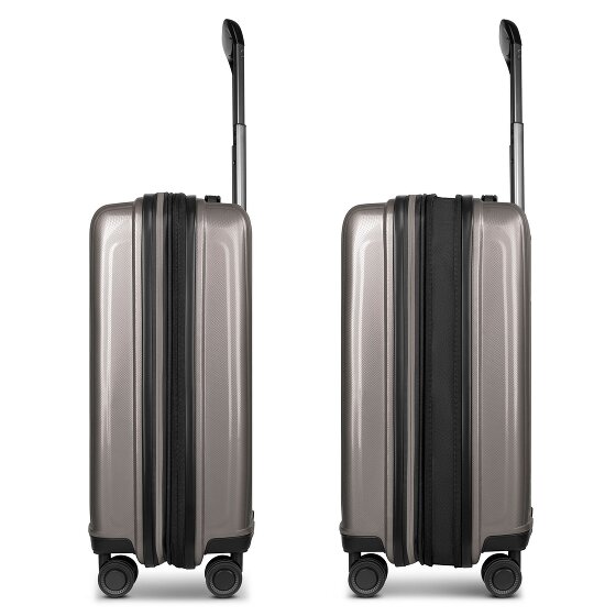 Redolz Essentials 14 4 Rollen Kabinentrolley 55 cm mit Dehnfalte