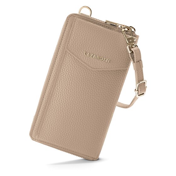 Lazarotti Bologna Leather Zip-Around Geldbörse Handytasche Leder 19 cm
