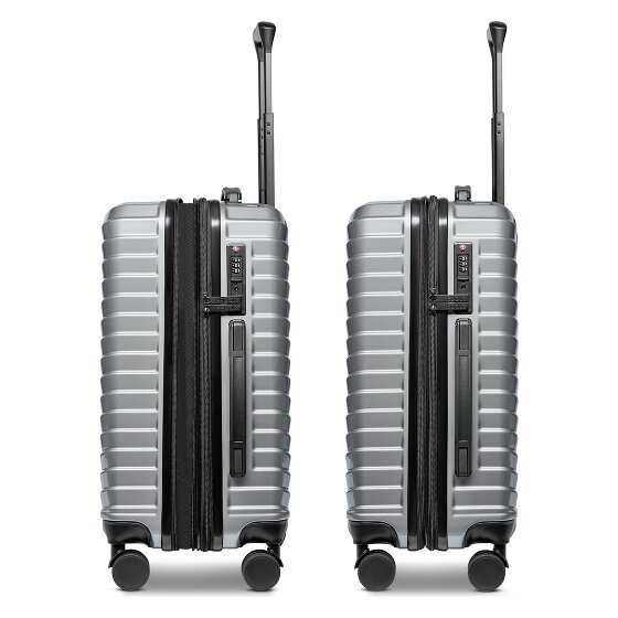 Redolz Essentials 18 4 Rollen Kabinentrolley 55 cm mit Dehnfalte