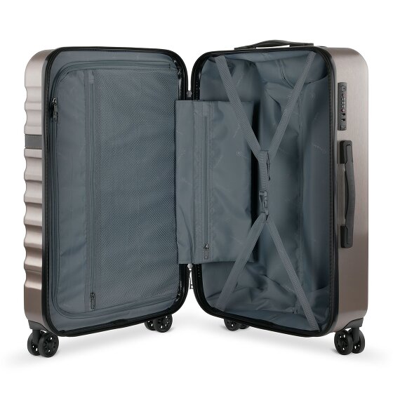 bugatti Corium 4 Rollen Trolley 66 cm mit Dehnfalte