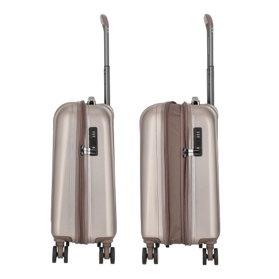 Polestream Moonrock 4 Rollen Kabinentrolley S 55 cm mit Dehnfalte