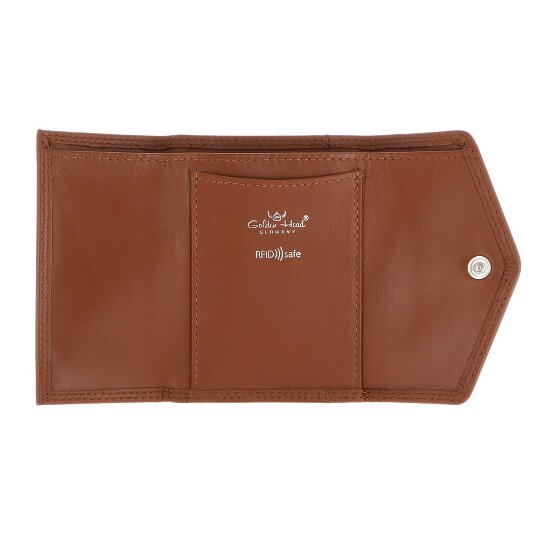 Golden Head Polo Geldbörse RFID Schutz Leder 10 cm