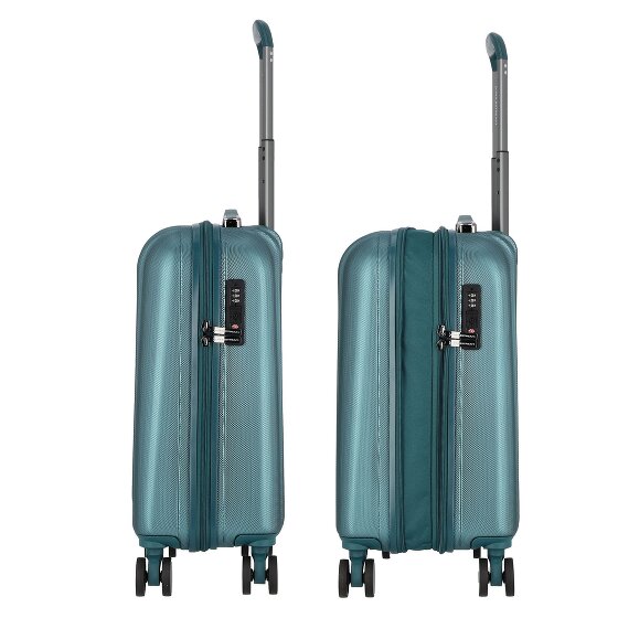 Polestream Moonrock 4 Rollen Kabinentrolley S 55 cm mit Dehnfalte