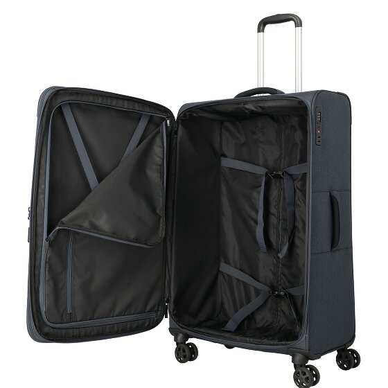 Travelite Kick Off 4 Rollen Trolley L 78 cm mit Dehnfalte