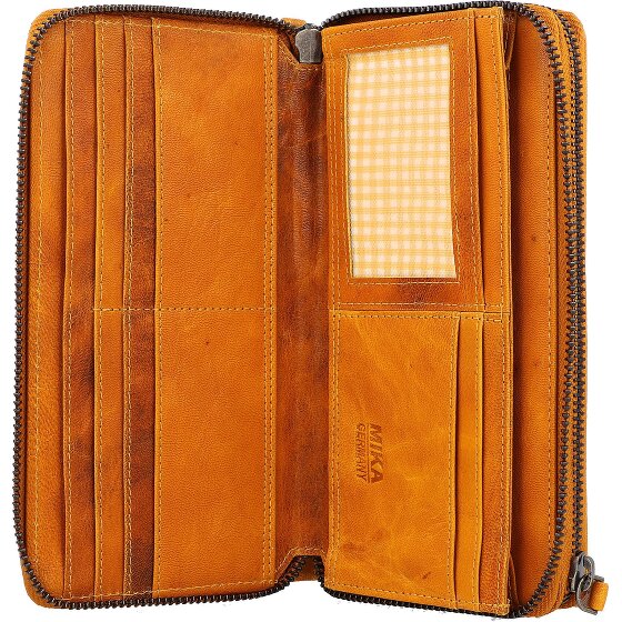 Mika Geldbörse Leder 19 cm