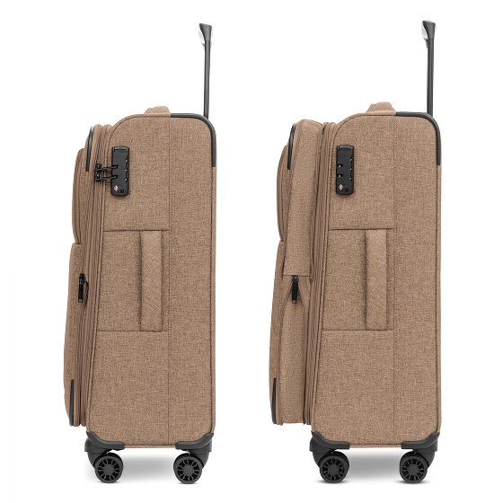 Redolz Essentials 12 MEDIUM 4-Rollen Trolley 67 cm mit Dehnfalte