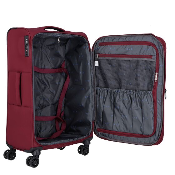d&n Travel Line 9504 4 Rollen Kofferset 3-teilig mit Dehnfalte