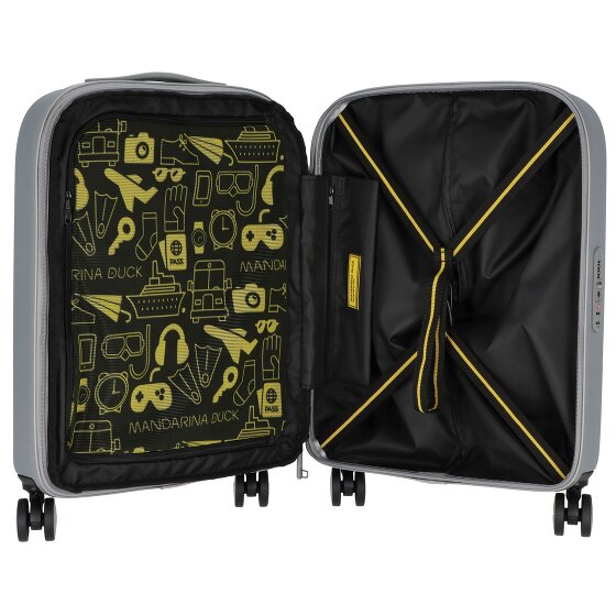 Mandarina Duck Logoduck + 4 Rollen Kabinentrolley S 55 cm