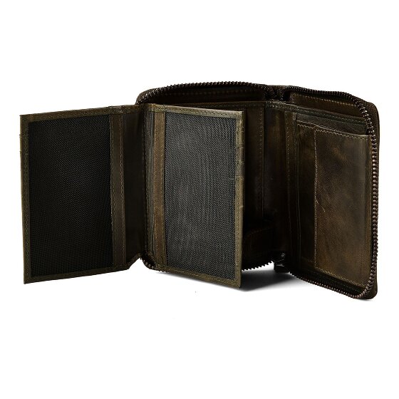 Greenburry Newport Geldbörse RFID Schutz Leder 10 cm