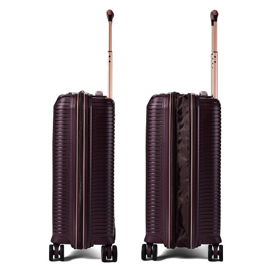 Polestream Paris 4 Rollen Kabinentrolley 55 cm mit Dehnfalte