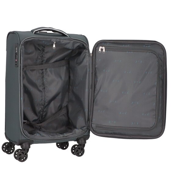 d&n Travel Line 9204 4 Rollen Kabinentrolley 55 cm