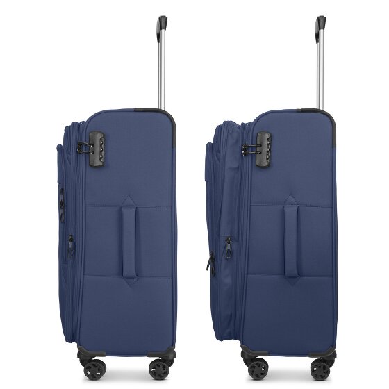 Franky Melbourne 3.0 4-Rollen Kofferset 3tlg. mit Dehnfalte