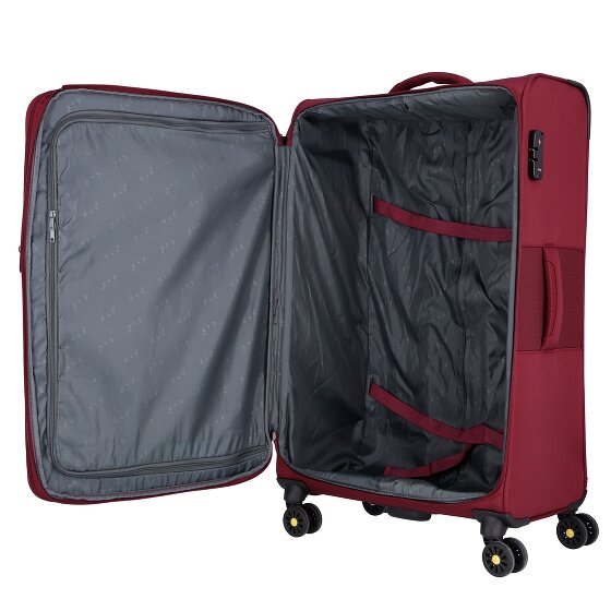 d&n Travel Line 9704 4 Rollen Trolley L 78 cm mit Dehnfalte
