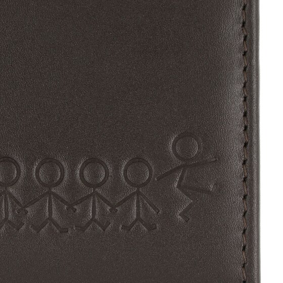 oxmox Leather Geldbörse RFID Schutz Leder 12 cm