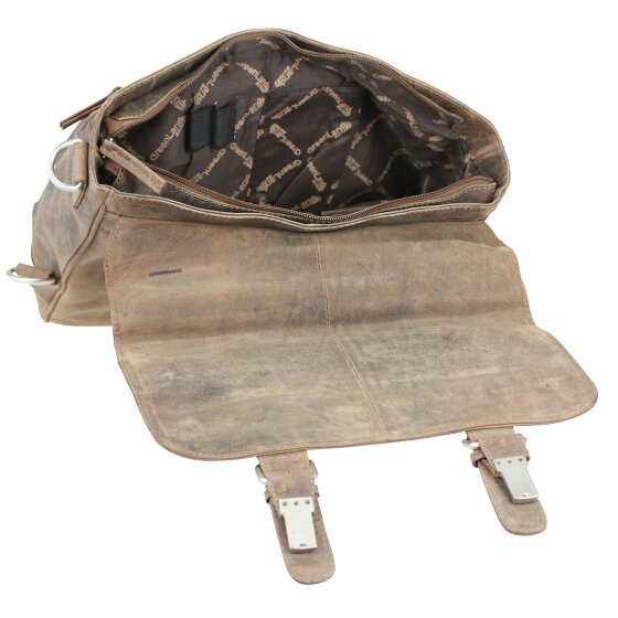 Greenland Nature Stone Umhängetasche Messenger Leder 33 cm