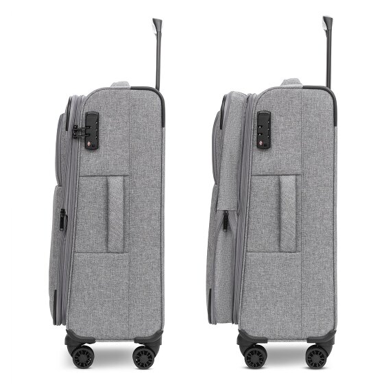 Redolz Essentials 12 MEDIUM 4-Rollen Trolley 67 cm mit Dehnfalte