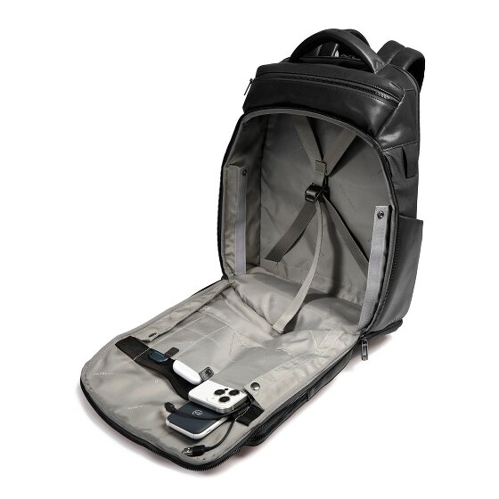 Piquadro Zaino Reiserucksack RFID Leder 44 cm Laptopfach