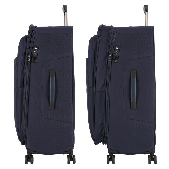 Piquadro Brief 4 Rollen Trolley 78 cm mit Dehnfalte