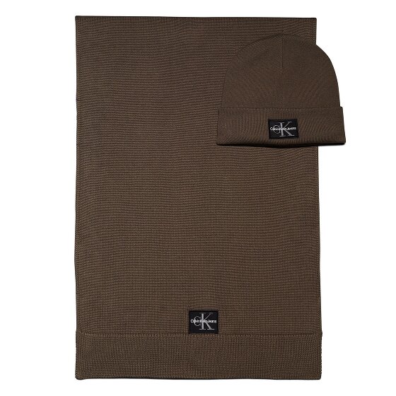 Calvin Klein Jeans Gift Pack Mütze & Schal Geschenkset 2 tlg.