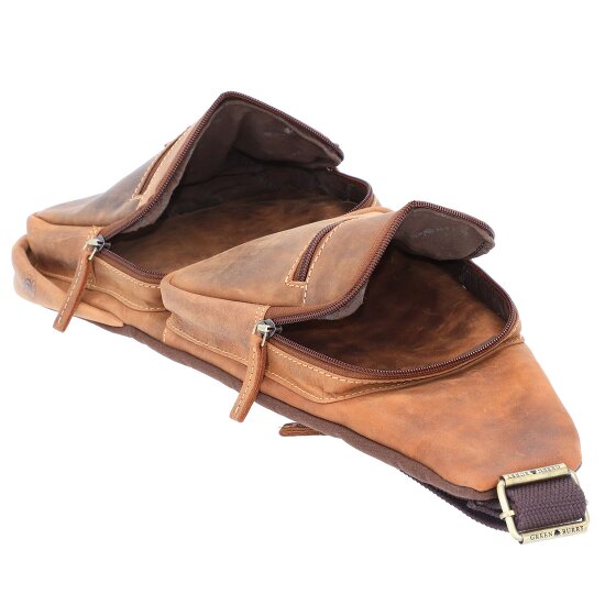 Greenburry Vintage Umhängetasche Leder 20 cm