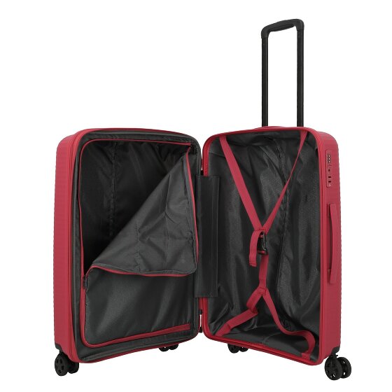 Travelite Air Stripe 4 Rollen Kofferset 3-teilig mit Dehnfalte