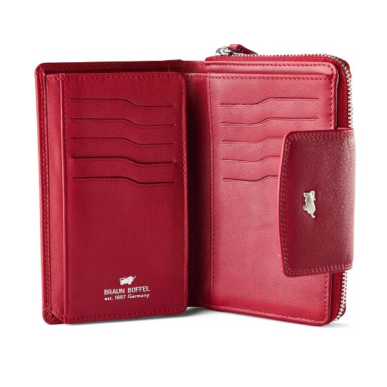 Braun Büffel Golf 3.0 Geldbörse RFID Schutz Leder 14 cm