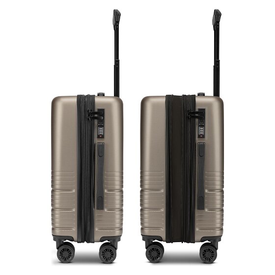 camel active Hanoi 4 Rollen Kabinentrolley S 55 cm mit Dehnfalte