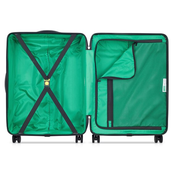 Delsey Paris x United Colors of Benetton Now Hardside 4-Rollen Kofferset 3 tlg. mit Dehnfalte