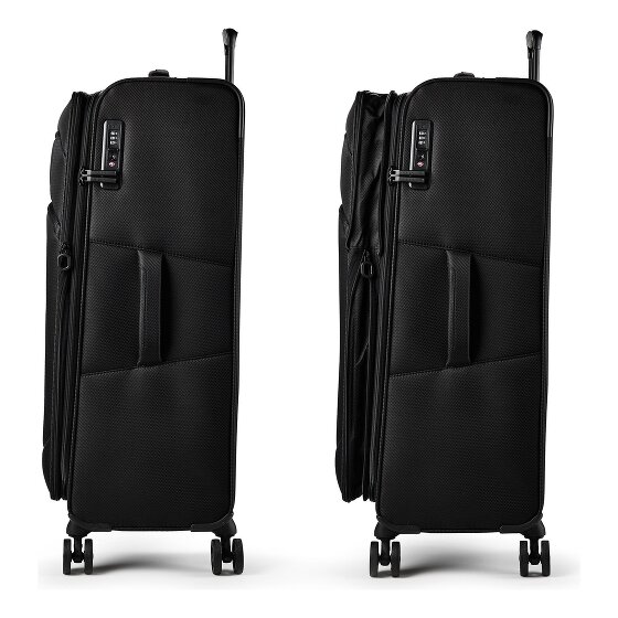 d&n Travel Line 9804 4 Rollen Trolley L 78 cm mit Dehnfalte