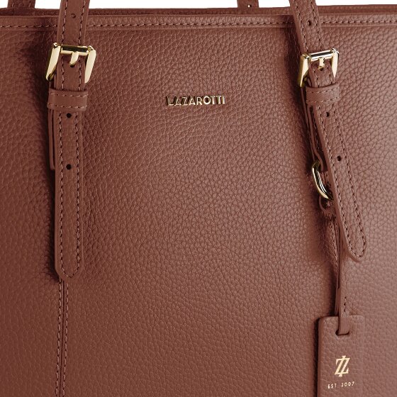 Lazarotti Bologna Leather XL Shopper Tasche Leder 35 cm