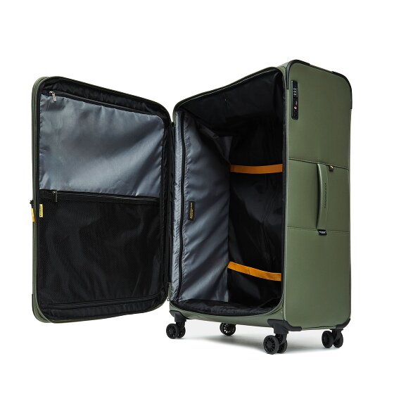 Mandarina Duck Eco Coated 4 Rollen Trolley XL 83 cm mit Dehnfalte