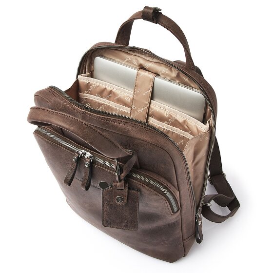 Castelijn & Beerens Carisma Rucksack RFID Leder 40 cm Laptopfach