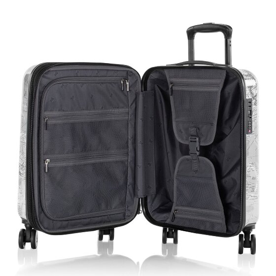 Heys Black Camo 4 Rollen Kabinentrolley S 53 cm mit Dehnfalte